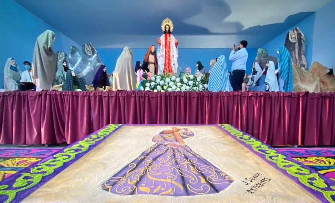 Los Altares Monumentales de Semana Santa se montarán en Huejotzingo el 6 de abril | Foto: Facebook Angélica Alvarado Juárez