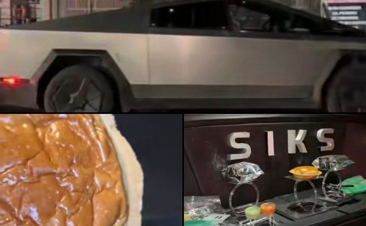 Elon Musk se va a infartar, usan Cybertruck como carrito de hamburguesas