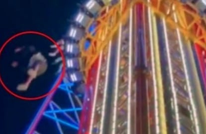 Difunden video del momento en que adolescente cae de juego mecánico y muere en parque de Florida 