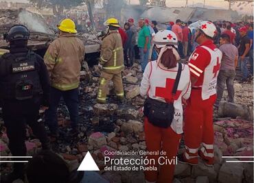 Se eleva a 4 el número de muertos por explosión de polvorín en Moyotzingo