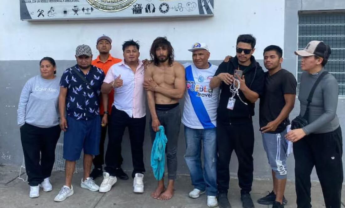 Luis Enrique Xampala Díaz, conocido como el vagabundo fitness de Puebla, ya fue anexado en el centro de rehabilitación de adicciones “Jóvenes Mendizabal”|Foto: Redes Sociales