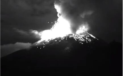 Así fue la actividad del volcán Popocatépetl al iniciar el fin de semana 
