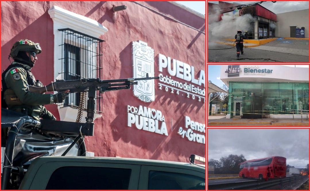 Sólo se reportaron incidentes menores en Puebla tras la muerte de "El Mencho" | Foto: EsImagen