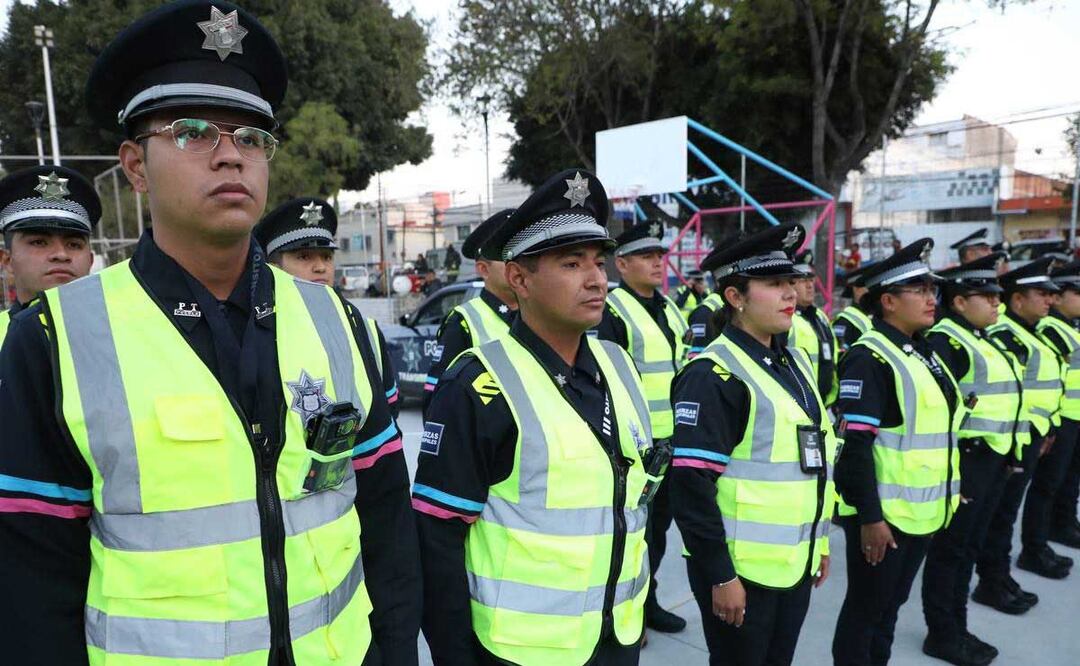 Las cámaras corporales están integradas al uniforme de los policías de tránsito | foto: Ayuntamiento de Puebla