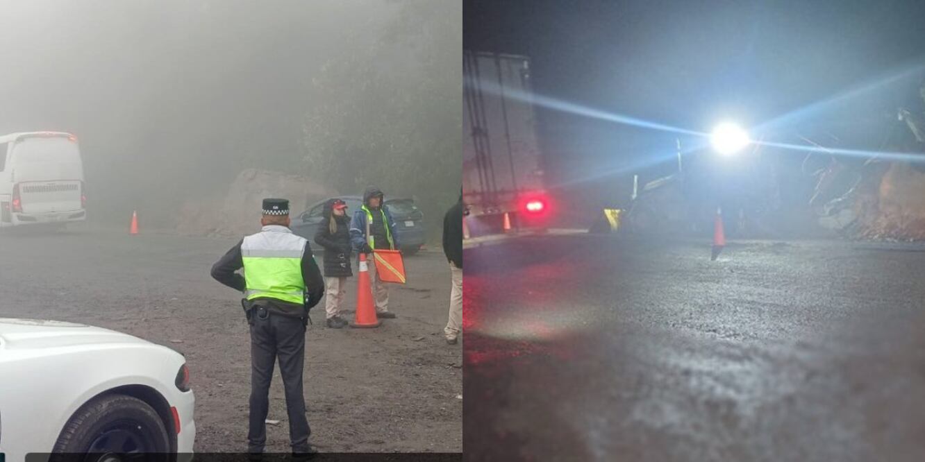 Se mantienen los cierres parciales en la autopista Puebla-Córdoba a la altura del kilómetro 231+500, en tanto se labora para liberar la arteria / Foto: Redes Sociales