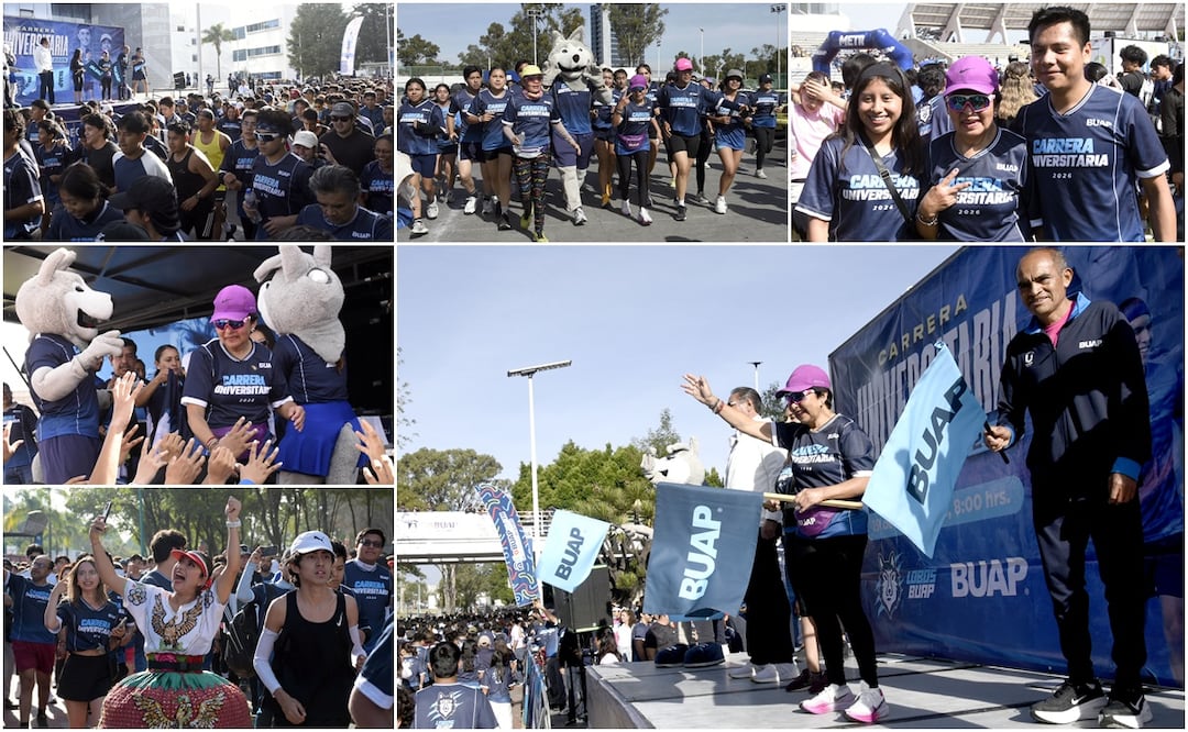 Corredores de la comunidad BUAP, familias y participantes externos se reunieron en CU para la edición 22 de la Carrera Universitaria | Foto: Buap