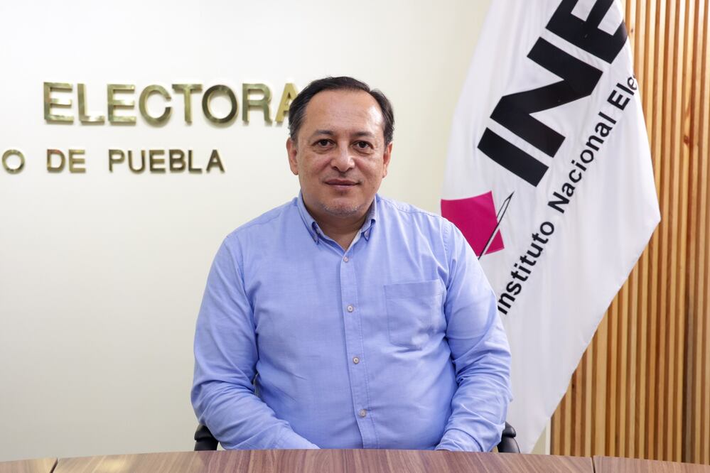 Edgar Arias, vocal ejecutivo del INE, conversó con El Universal Puebla | Foto: EsImagen