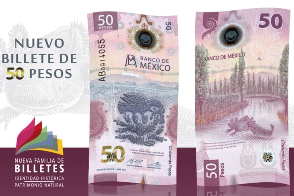 Billete de 50 pesos, el más bonito del mundo / Foto: Banxico