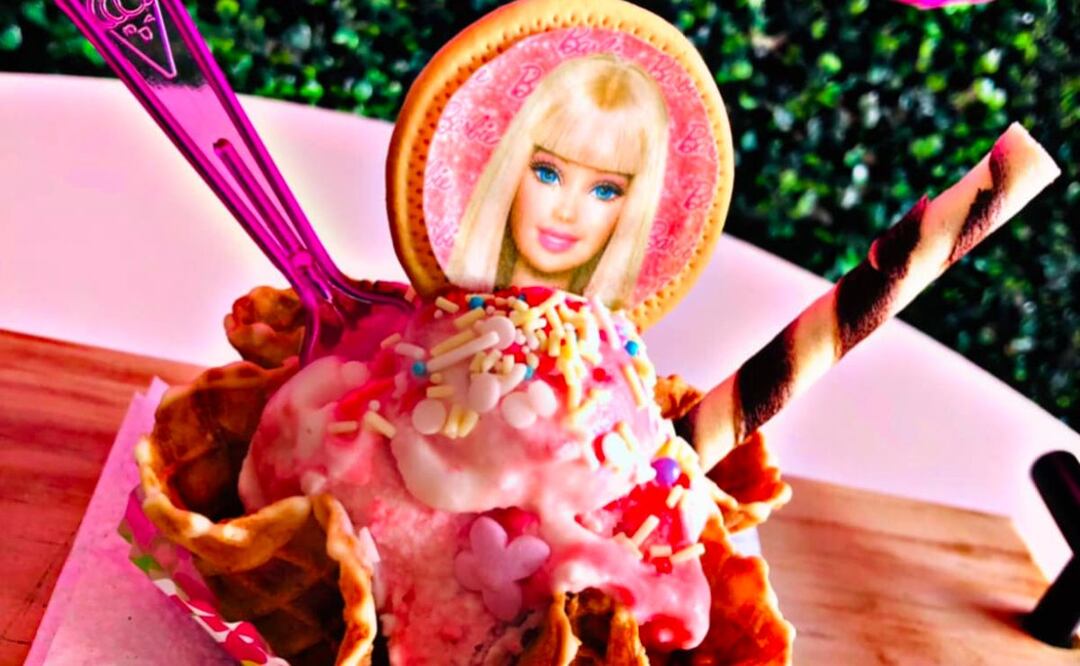 Las creaciones inspiradas en Barbie no paran | Foto: Facebook Hieloton Heladerías