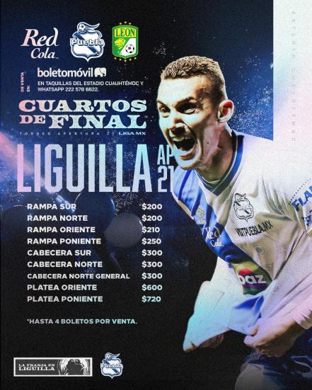 ¿Cuándo se jugará el Puebla VS León?
