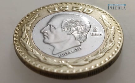 Cuánta plata contiene el núcleo de la moneda de 20 Nuevos Pesos