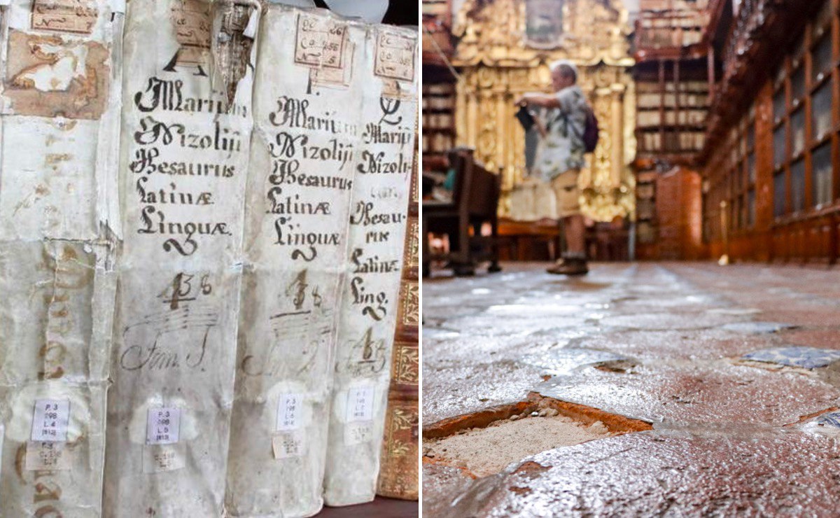 En riesgo, acervo histórico de la Biblioteca Palafoxiana porque le colocaron chips de ropa