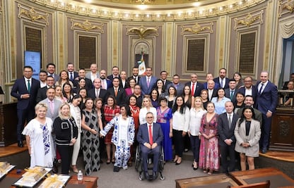 Ustedes sí hicieron patria: Sergio Salomón en la última sesión de la LXI Legislatura local