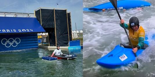 Sofía Reinoso avanza a la segunda ronda de kayak cross en los Juegos Olímpicos de París 2024