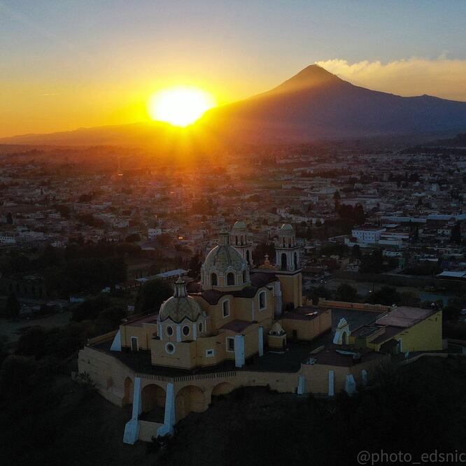 Desde los miradores de Cholula se pueden admirar varios paisajes de Puebla | Foto Instagram de @photo_edsnic