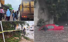 Lluvias en Puebla provocan inundaciones, autos varados y caída de árboles