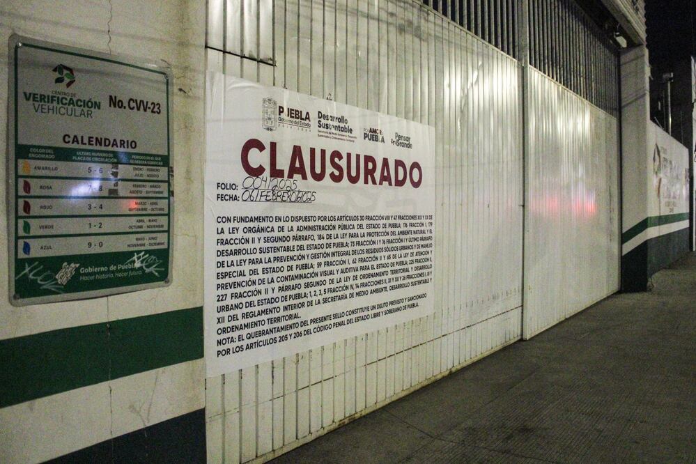 La Secretaría de Medio Ambiente colocó sellos de clausura en verificentros por incumplir con la norma