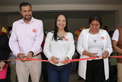 Liz Sánchez inaugura sede del PT en Tepeaca y hace llamado a la unidad
