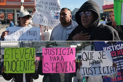 Familiares de jóvenes acusados por muerte de niño protestan en bulevar Capitán Carlos Camacho