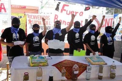 Alistan protesta en el Congreso de Puebla contra la privatización del agua