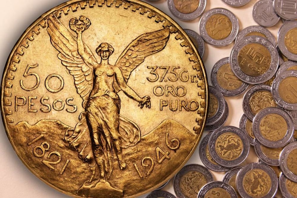 Banorte paga casi 40 mil pesos por esta moneda de oro de 50 pesos | Foto: Archivo El Universal