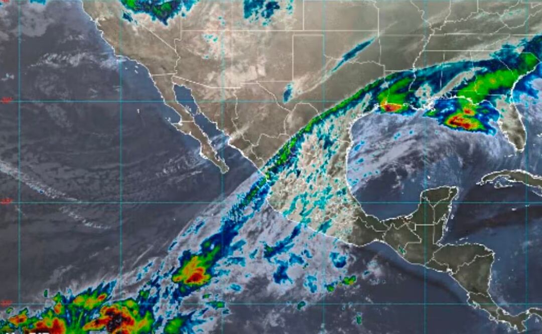 El frente frío 13 en interacción con una vaguada superior y las corrientes en chorro polar y subtropical, ocasionarán lluvias y tormentas eléctricas, además de posible caída de granizo | Foto: Especial