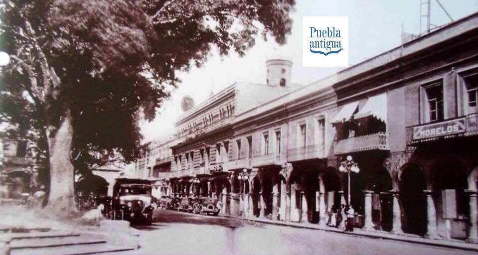 Los portales del Centro Histórico de Puebla son emblemáticos | Facebook Puebla Antigua