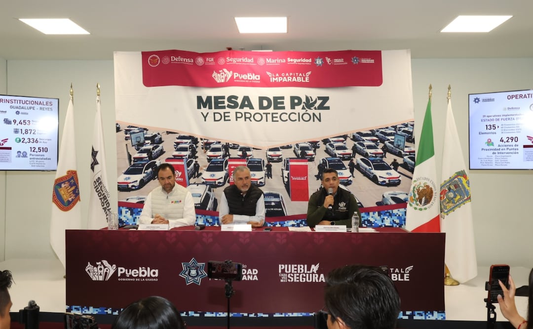 Baja incidencia delictiva en Puebla capital ante implementación de estrategias de seguridad: SSC | Foto: Ayuntamiento de Puebla.