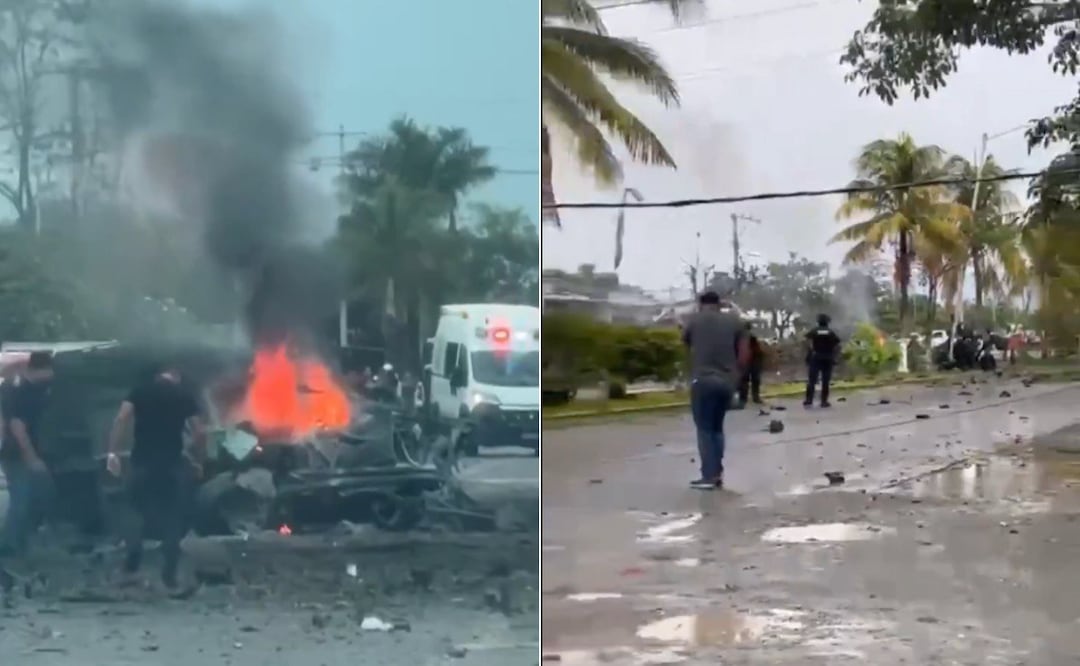 Un coche bomba explotó en Michoacán | Foto: RRSS
