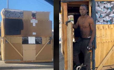 Viral: Hombre construye "casa de cartón” para vivir en los Ángeles