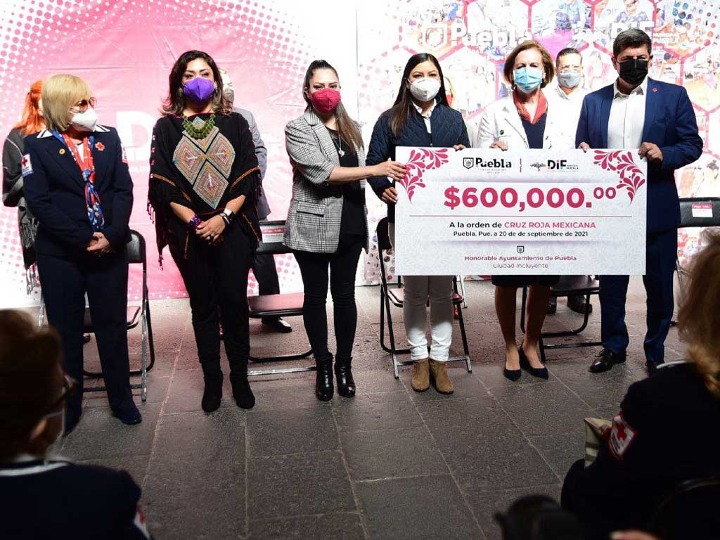 Apoya Ayuntamiento de Puebla a la Cruz Roja Mexicana