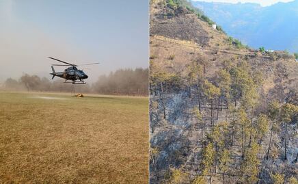 Por incendio forestal en Zacatlán suspenden clases en 7 escuelas