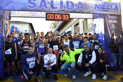 Celebran con amplia participación la segunda edición del Trail Bosque de Niebla BUAP 2023