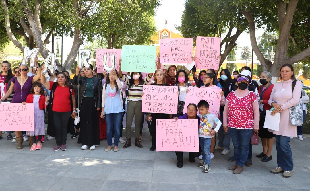 Integrantes de Cholula Viva y Digna lamentaron el feminicidio de su compañera María Eugenia Ocampo | FOTO: Agencia Es Imagen para El Universal Puebla