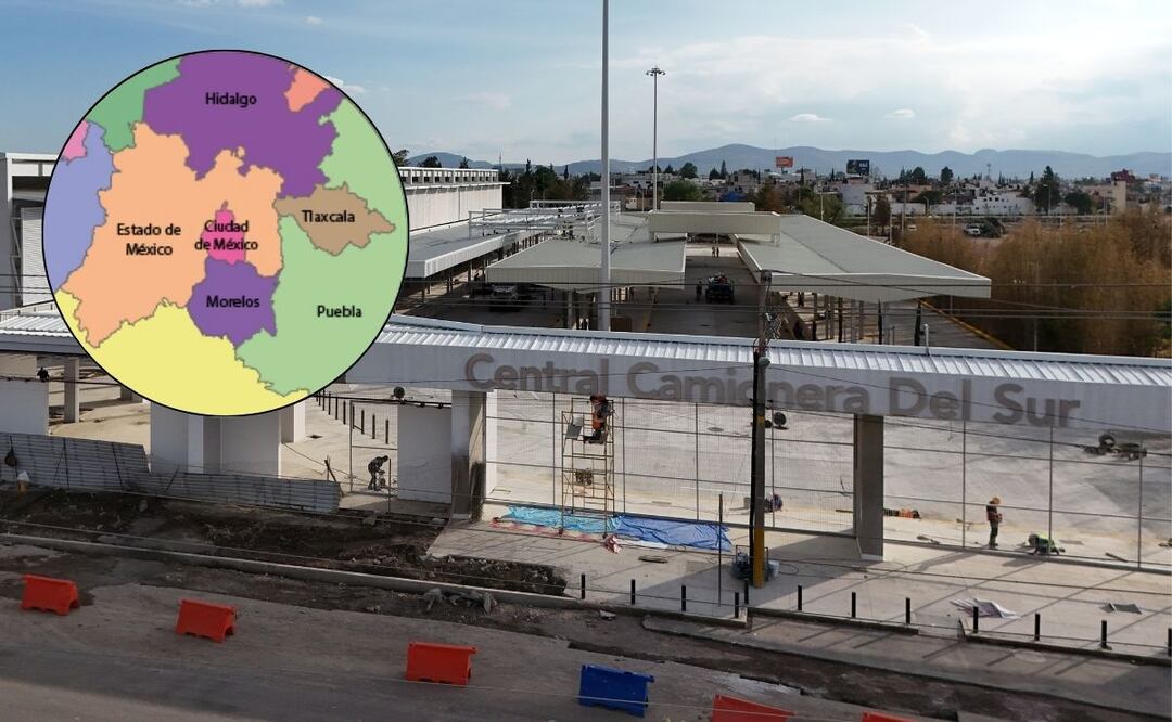 La Central Camionera del Sur tiene destinos que conectan con ocho estados | Foto: EsImagen / INEGI