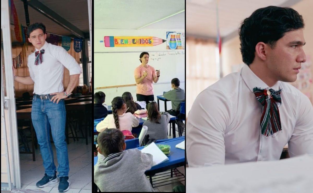 Este maestro capta la atención de sus alumnos ... y las mamás | Foto: TikTok @briansg97