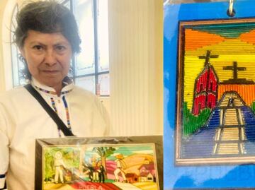 Arte en popotillo, una hermosa técnica creada gracias al volcán Popocatépetl