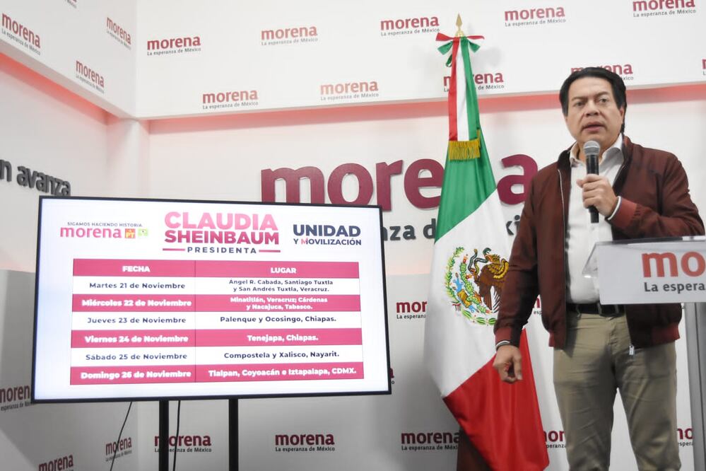 Mario Delgado confirmó el registro de Nacho Mier al Senado | Agencia Es Imagen para El Universal Puebla