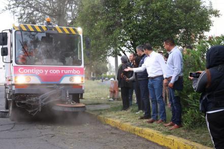 Reportan avances del programa Limpieza Urbana Integral en Puebla