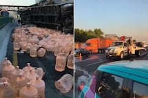 ¿Qué está pasando en la autopista México-Puebla? Así va el tráfico tras la volcadura de un tráiler