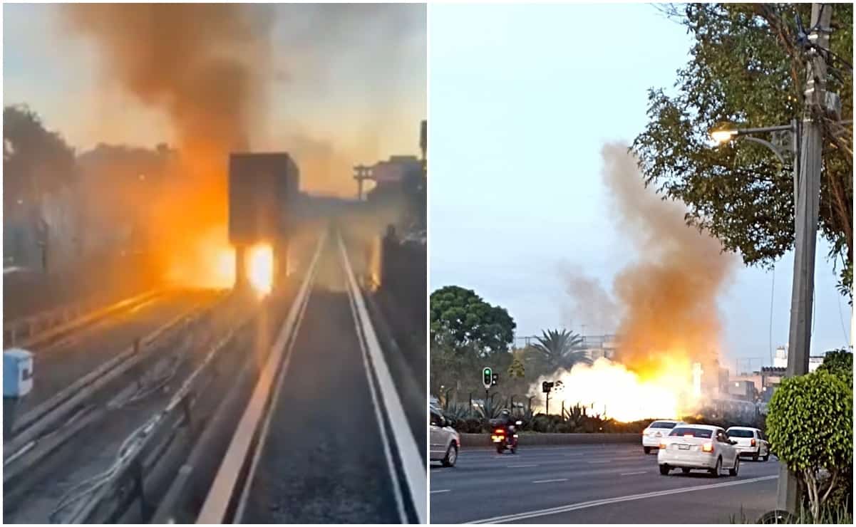 En redes sociales circula un video que muestra la conflagración. Foto: Tomada de video
