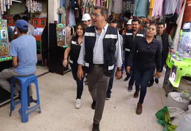 Sergio Salomón supervisa obra pública en el estado de Puebla