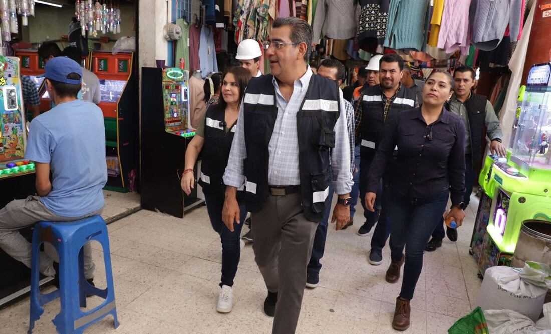 Sergio Salomón recorrió los avances de las obras en el estado / Fotos Especiales