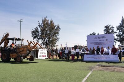 Nueva cancha de futbol y pista para el Centro Escolar “José María Morelos y Pavón”