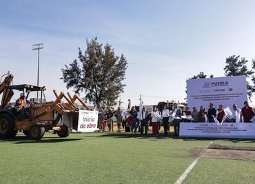 Nueva cancha de futbol y pista para el Centro Escolar “José María Morelos y Pavón”