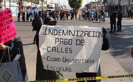 Manifestación en Puebla bloquea Bulevar Valsequillo y las Torres