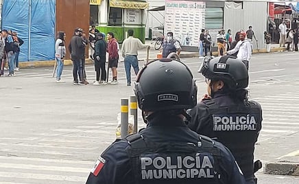 Enfrentamiento con locatarios del mercado Unión deja 10 policías heridos