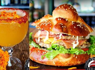 Menú de muertos: Margarita de cempasúchil y hojaldra burguer en Atlixco