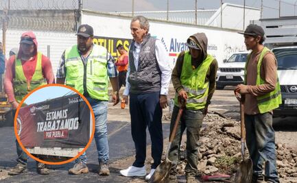 Pepe Chedraui supervisa trabajos de bacheo en San Pablo Xochimehuacan