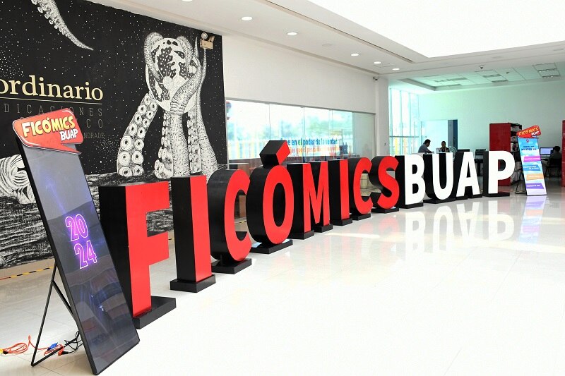 Según el director general de Bibliotecas BUAP, Alfredo Avendaño, la Ficómics 2024 se realizará en el Complejo Cultural Universitario (CCU) del 30 de agosto al 1 de septiembre.

Foto: Producción El Universal Puebla